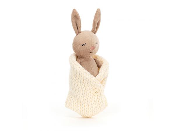 DOUDOU PLAT LAPIN BLANC BRAS JELLYCAT 40CM COM9