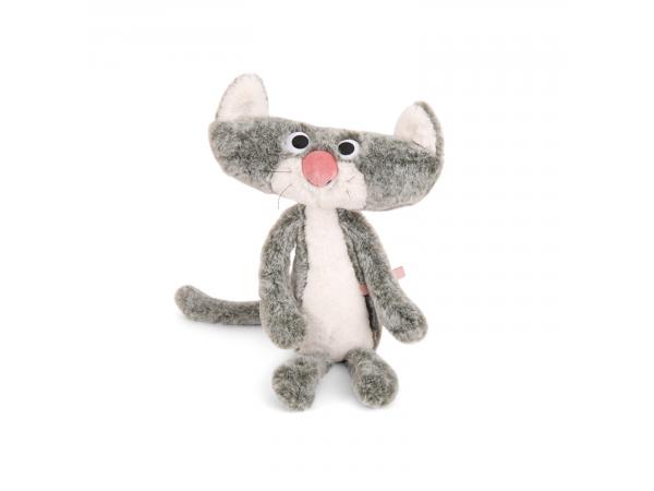 Peluche chat gris clair Fernand - Les Moustaches de Moulin Roty
