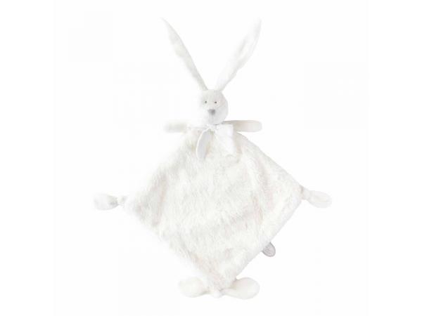 Dimpel - Doudou musical lapin liberty rose Flore - Position assis 18 cm,  Debout 30 cm