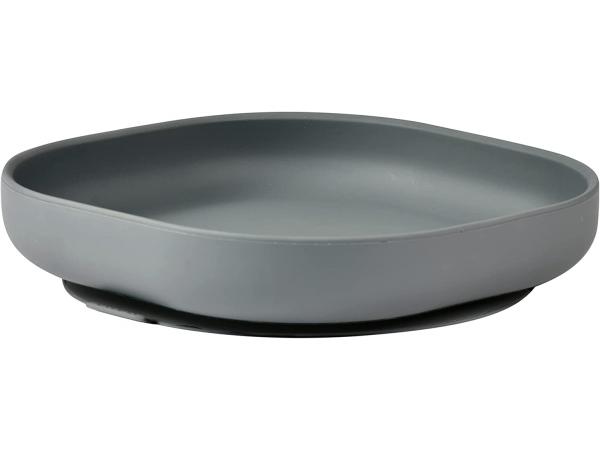 Assiette compartimentée silicone mineral